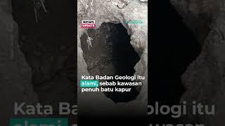 Ada Lubang Misterius, Buat Sungai Kering, Warga Berdatangan