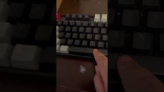 This is the Magegee TKL gaming keyboard with red switches and blue led lights sound test.