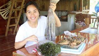 Went to public market to buy seafoods "Adobong Octopus" Fresh harvested fruits to Shake | Bohol, Ph