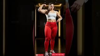Powerful Pose: A Tall Pretty Sportswoman Flexing | Girls Vlog | Dubai Princess #shorts #viralshorts