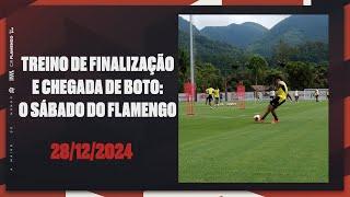 Treino de finalização e chegada de Boto: o sábado do Flamengo