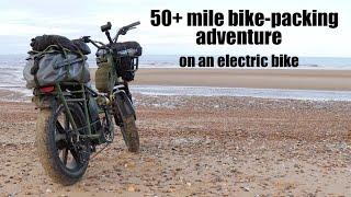 Fully Loaded Winter Off-Road ebike Trip.  Fiido T1 Pro Utility Electric Bike.  Stealth Camp.