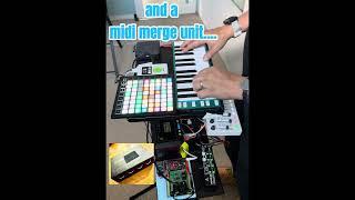 Cme H4midi Wc for 4 midi controllers through usb midi host ! #shorts