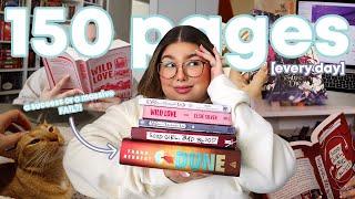 i tried reading 150 pages EVERY DAY for a week 🫶 a reading vlog!