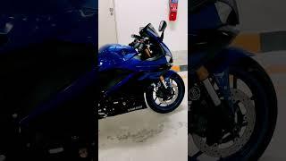 #YAMAHA R3# BLUE with Akrapovic Slip On Exhaust