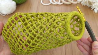 SURPRISE ! MUY BONİTO Crochet mesh bag that does not take up space to make your work easier. DIY