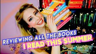 REVIEWING ALL THE BOOKS I READ THIS SUMMER