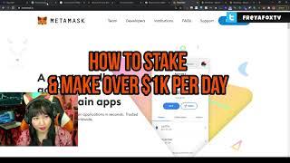 $1500 Per Day Passive Crypto Income! vbSWAP Crypto DeFi Staking Freya Fox