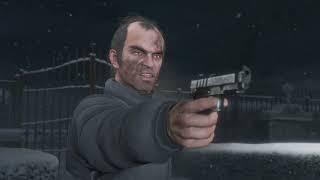 GTA V Burry The Hatchet Michael goes to Ludendorff Cemetery and meet Trevor