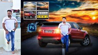 Boy on Car | Photo Editing In Photoshop | Car Photo Manipulation in | G K Digital Photos | Tutorial