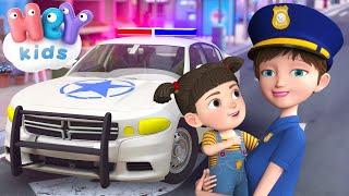 Macchina della Polizia per bambini  Cartoni animati e canzoni per bimbi - HeyKids Italiano