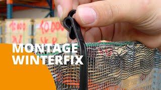 WIESEL Roof Clip with Winterfix Hail Net Closing Montage- FRUITSECURITY HOLLAND