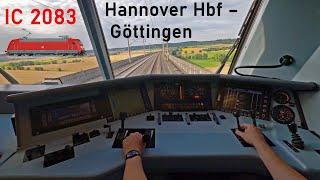 InterCity Königssee | IC 2083 Hannover Hbf - Göttingen | Führerstandsmitfahrt | BR 101 | 4K