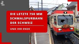 Das Ende der letzten "echten" Schweizer Schmalspurbahn