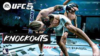8 Minutes of CINEMATIC K.O. REPLAY  (EA Sports UFC 5)
