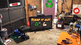 Scrapping A Plasma T.V for Cash #scraplife #scrapmetal #ewaste #recycling