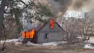 Пожар на ул. Садовой, г. Саров, 12.04.2021 г.