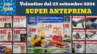 Nuovo volantino EUROSPIN dal 23 settembre 2024  #anteprima  Super offerte promozioni