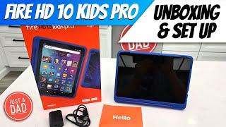 Amazon Fire HD10 Kids Pro Tablet UNBOXING & SET UP