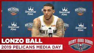 Lonzo Ball Interview from 2019 Pelicans Media Day | New Orleans Pelicans