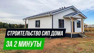 Процесс строительства дома из СИП панелей за 2 минуты I Альфа СИП