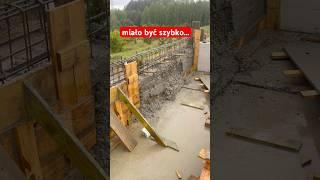 Nie zawsze jest fajnie i z górki. #construction #beton #budowa#dom