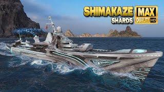 Destroyer Shimakaze: MVP on map Shards - World of Warships