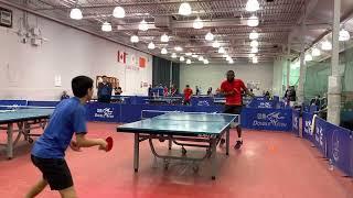 The best snake skill by Zakria in Canada CCTTA Tabal tennis tournament 加拿大￼乒乓球比赛中的最佳台下抖球￼