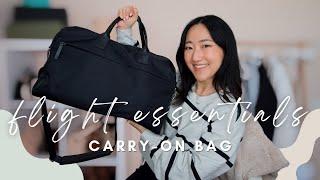 WHAT’S IN MY CARRY ON BAG: personal items i bring on every flight ️  JULY carry all weekender bag
