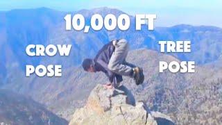 Mt Baldy - Crow Pose & Tree Pose At 10,000 Ft