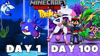 I Survived 100 DAYS in LEGENDARY POKEMON in HARDCORE Minecraft! POKEMON अभी मजा आयेगा बिडू ||