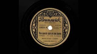 Vos querés que yo sea buena (tango)(A Sanchéz-M Carné) Mercedes Carné con acomp de orquesta 1932