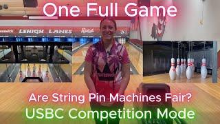 Are String Pin Machines Comparable to Free-Fall?