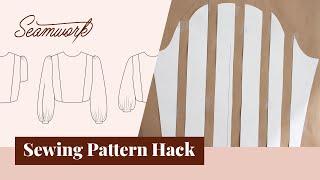 Sewing Pattern Hack: How to Draft Gathered Sleeves