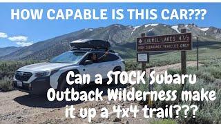 Can a STOCK Subaru Outback Wilderness Make It Up a 4x4 trail? How capable is the car? Find out HERE!