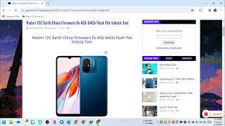 Redmi 12C Earth China Firmware fix 4Gb 64Gb Flash File Unlock Tool #gsmakd @GSMAKD