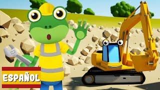 Eric la Excavadora | Garaje de Gecko | Vehiculos para niños | Vídeos educativos