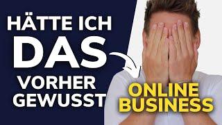 Online Business aufbauen 2023: LERNT AUS MEINEN FEHLERN!