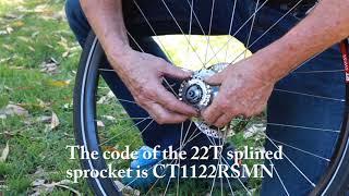 How to change the rear sprocket on a Rohloff Gates belt drive Vivente bike