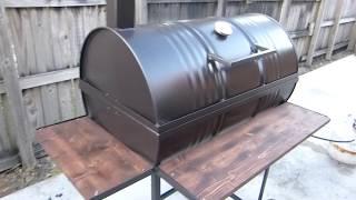 55 Gallon Steel Drum Smoker and Grill