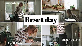 Reset & Semi Produktiver Tag// Wohnung organisieren, aufräumen, April Ziele, feeling down