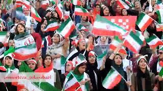 Iranian women at the Azadi stadium