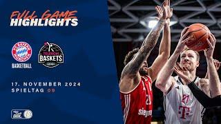 FC Bayern München Basketball vs. Telekom Baskets Bonn - Full Game Highlights - Spieltag 9, 2024/25