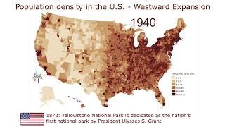 U.S. Population Density (1790–2010) - Westward Expansion