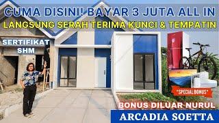 RUMAH TANPA DP!! Skandinavian Minimalis Dekat Bandara & Stasiun Tangerang SIAP HUNI – Arcadia Soetta