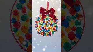 Cute art idea for kids Christmas ornament 