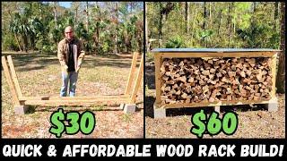 Easy & Affordable Firewood Rack Build!