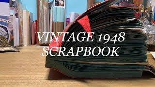 Vintage 1948 Scrapbook Flip Through | Girl and Quill