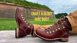 Craft & Glory HIKE BOOT in Saddle Tan Waxed BUFFALO HIDE !!!!