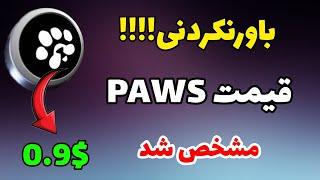 قیمت paws در زمان لیست شدن پاوز چقدره؟ | قیمت توکن پاوز